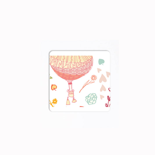 Kaizzen Coaster Square (Pack of 4) hot air balloon