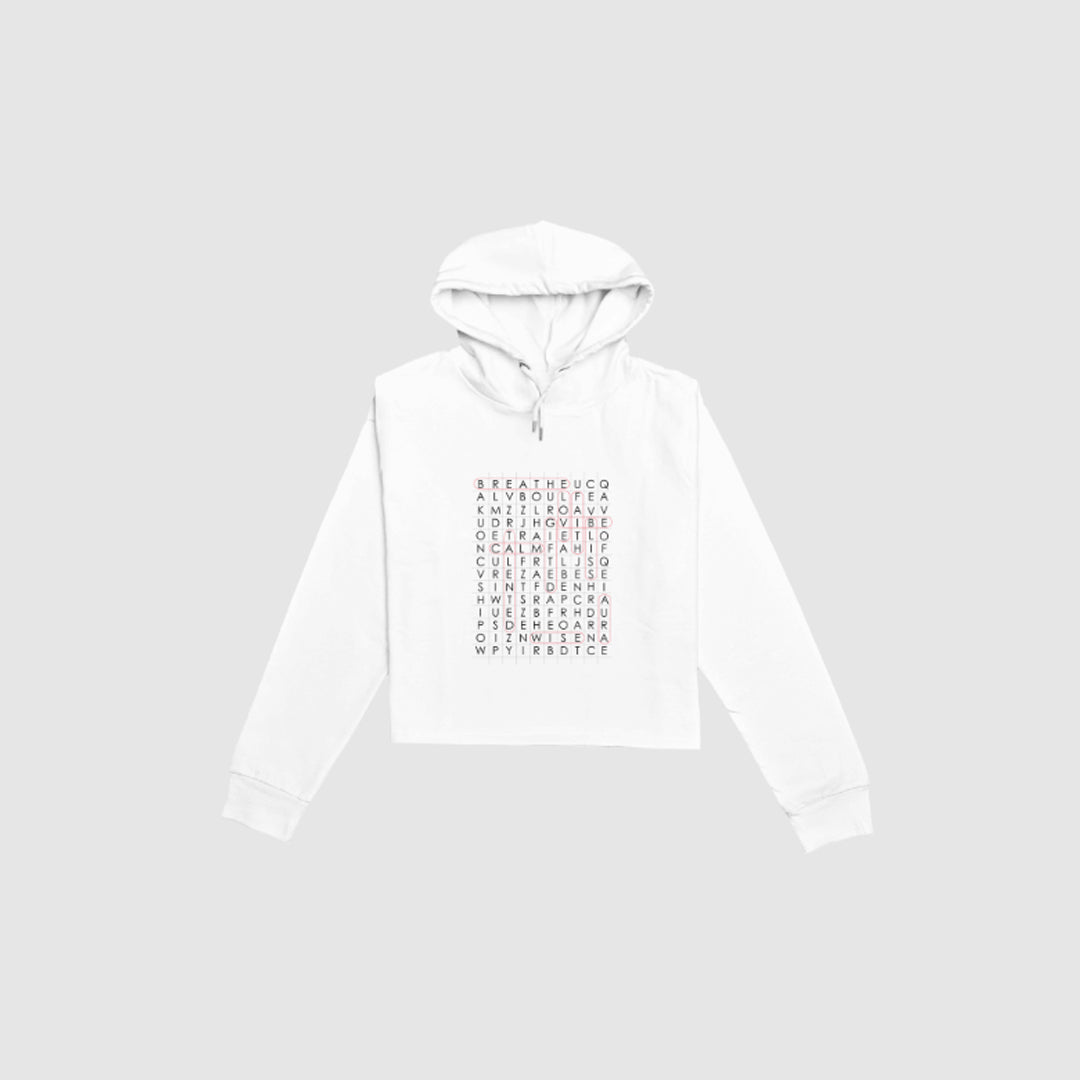 Kaizzen Female Crop Hoodie Crossword