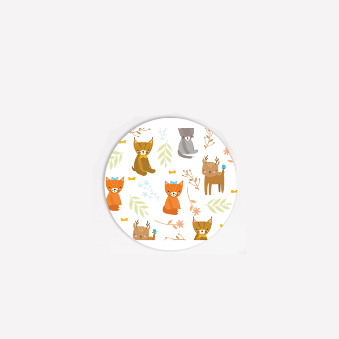 Kaizzen Coaster Round (Pack of 4) Cat